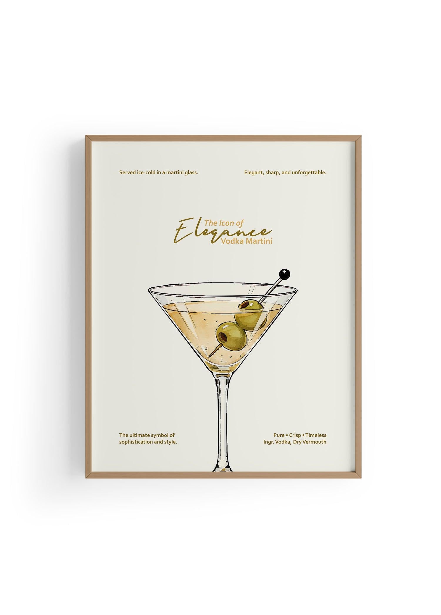 Vodka Martini Kokteyl Posteri