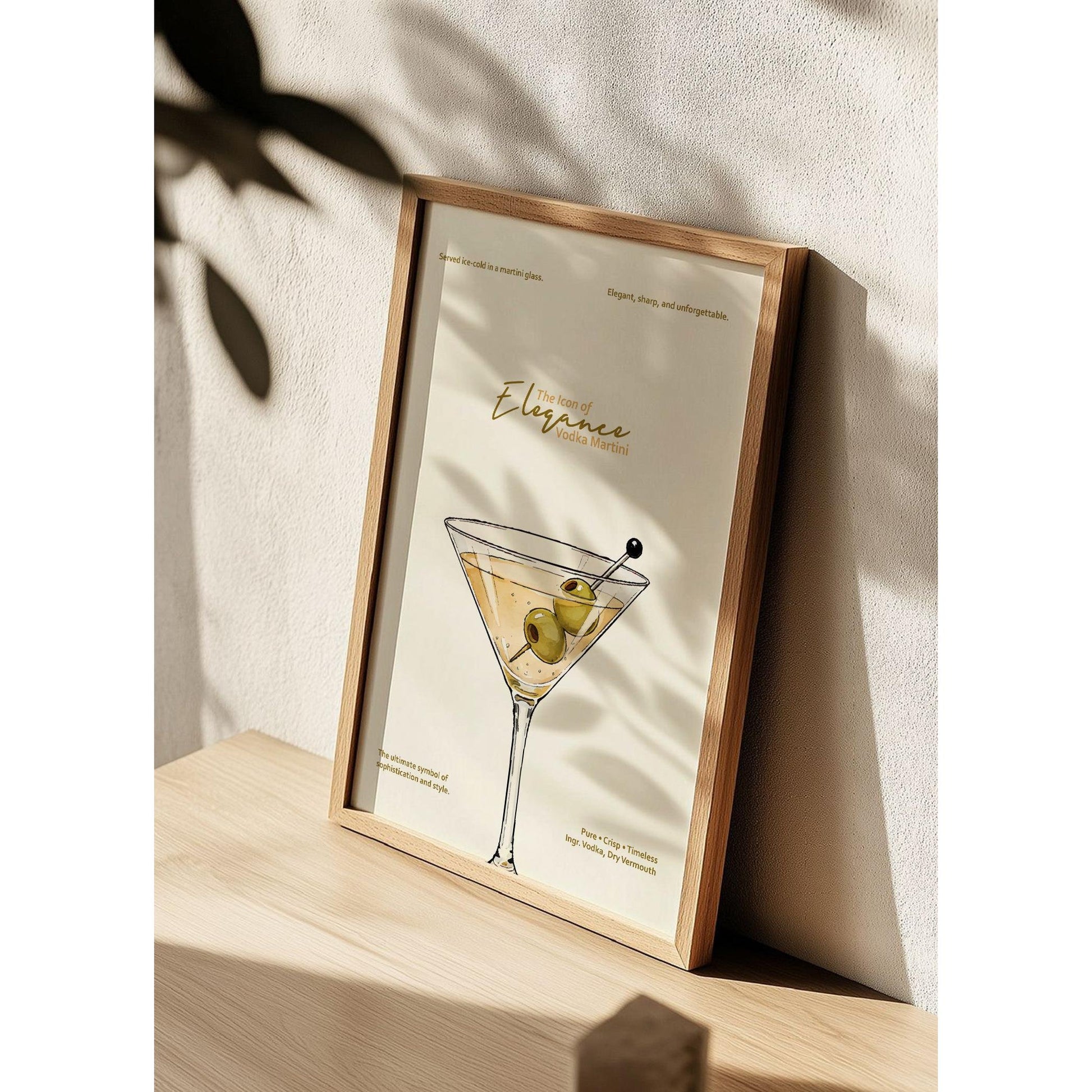 Vodka Martini Kokteyl Posteri