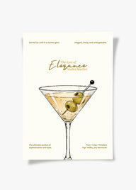 Vodka Martini Kokteyl Posteri