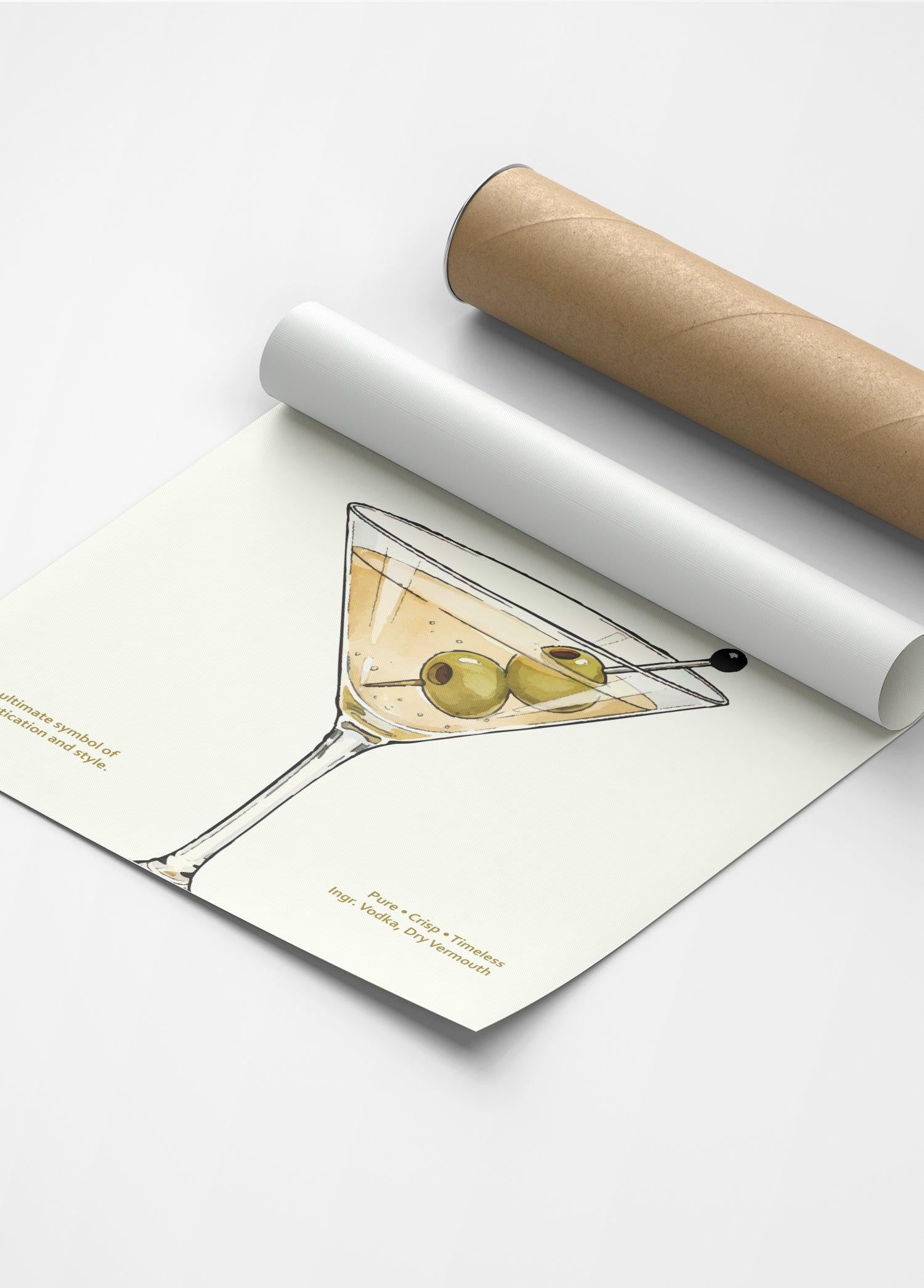 Vodka Martini Kokteyl Posteri