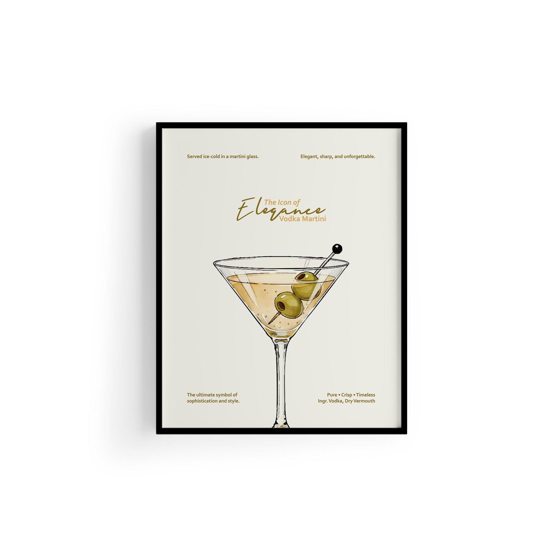 Vodka Martini Kokteyl Posteri