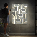 Wall Shadows Beyaz Büyük Duvar Aydınlatması