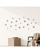 Wallipop Silver - Gold Duvar Dekoru - 24'lü Set