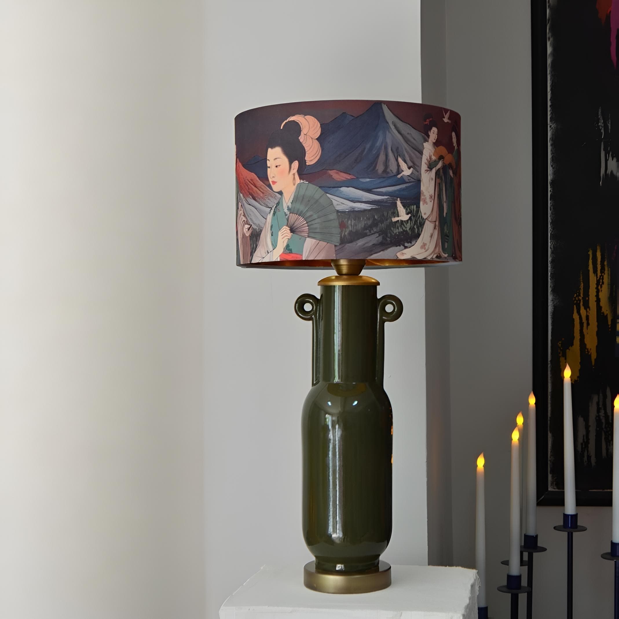 Wangmu El Yapımı Seramik Abajur