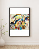 Wassily Kandinsky - Kırmızı Lekeli Manzara No. 2 Fine Art Baskı