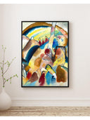 Wassily Kandinsky - Kırmızı Lekeli Manzara No. 2 Fine Art Baskı