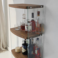 Waves Bar/İçki Rafı-Vitrin-NEOstill-Antrasit-NowShopFun