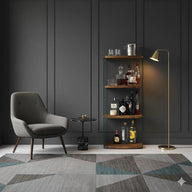 Waves Bar/İçki Rafı-Vitrin-NEOstill-Antrasit-NowShopFun