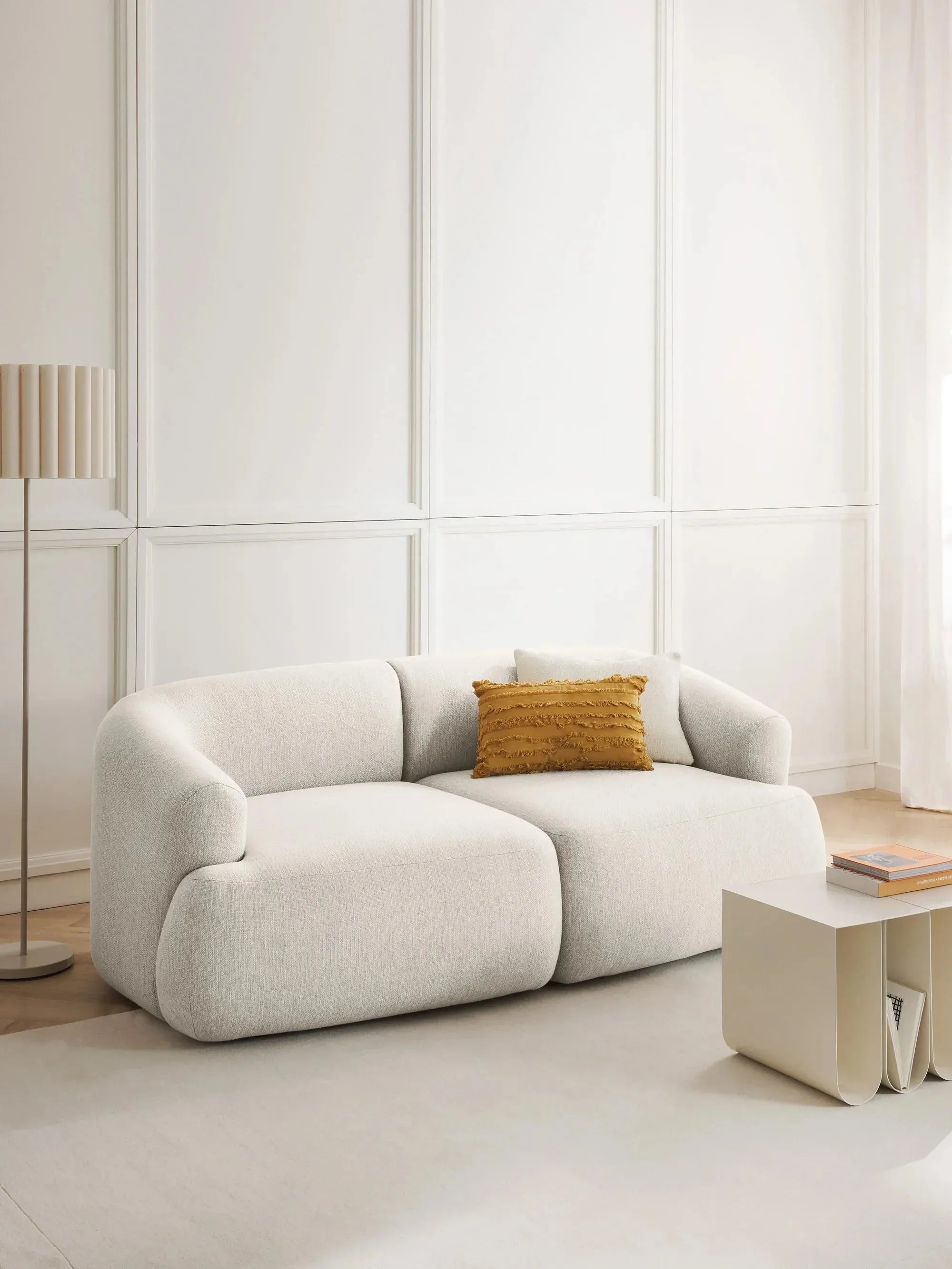 Wolke Modüler Kanepe – Keten Dokulu, 2-3 Kişilik