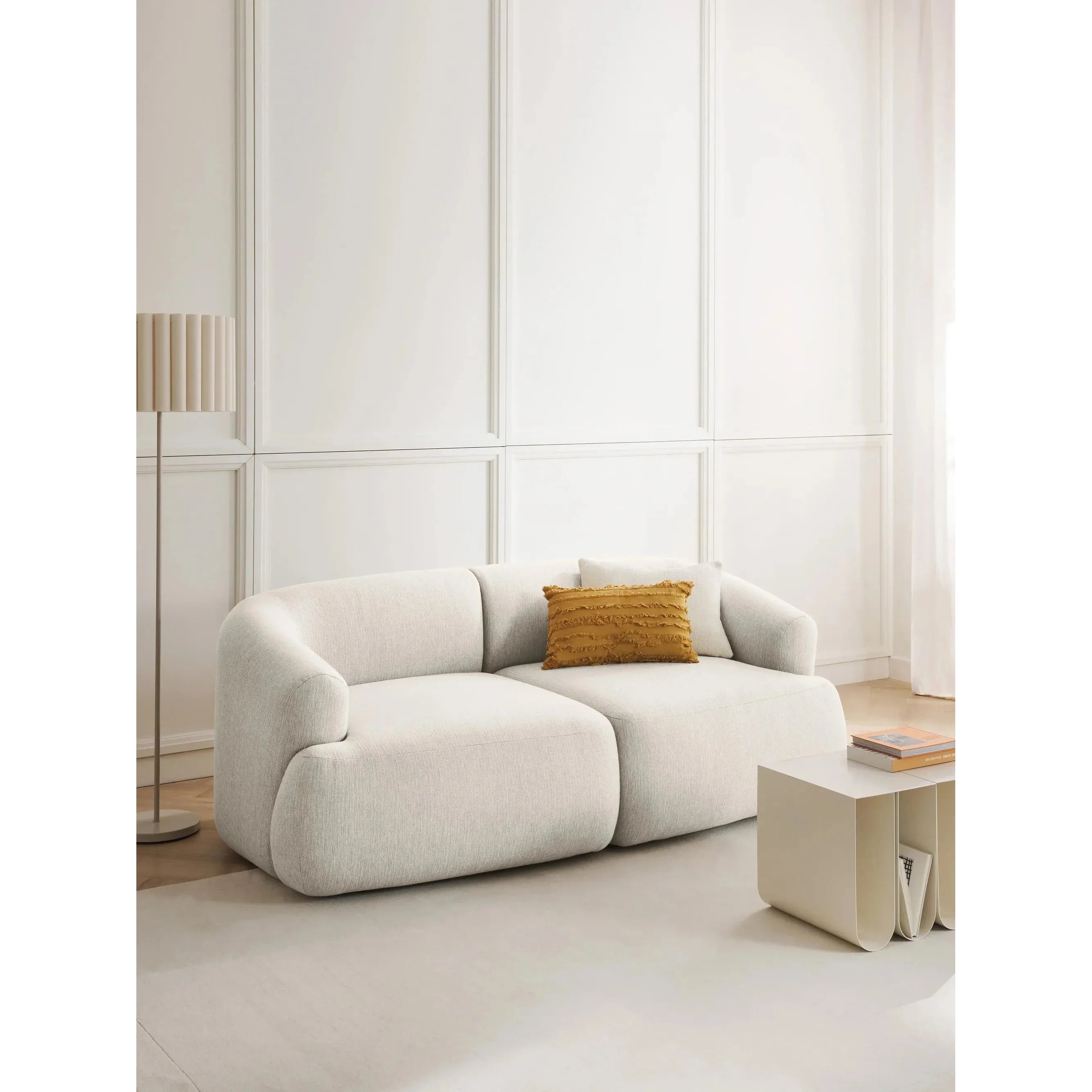 Wolke Modüler Kanepe – Keten Dokulu, 2-3 Kişilik