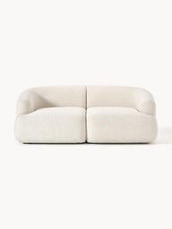 Wolke Modüler Kanepe – Keten Dokulu, 2-3 Kişilik-Koltuk-Innature Home-Açık Bej-NowShopFun