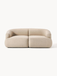 Wolke Modüler Kanepe – Keten Dokulu, 2-3 Kişilik-Koltuk-Innature Home-Açık Bej-NowShopFun