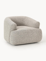 Wolke Tekli Koltuk - Oval Tasarım - İnce El İşçiliği-Berjer-Innature Home-Bukle - Açık Bej-NowShopFun