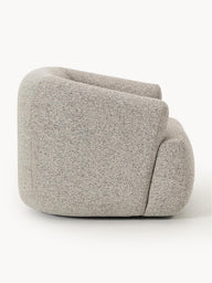Wolke Tekli Koltuk - Oval Tasarım - İnce El İşçiliği-Berjer-Innature Home-Bukle - Açık Bej-NowShopFun