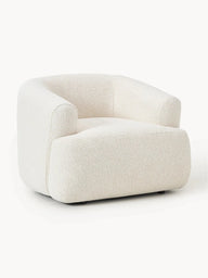 Wolke Tekli Koltuk - Oval Tasarım - İnce El İşçiliği-Berjer-Innature Home-Bukle - Açık Bej-NowShopFun
