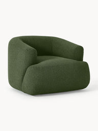 Wolke Tekli Koltuk - Oval Tasarım - İnce El İşçiliği-Berjer-Innature Home-Bukle - Açık Bej-NowShopFun