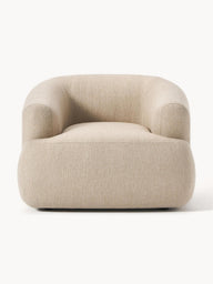 Wolke Tekli Koltuk - Oval Tasarım - İnce El İşçiliği-Berjer-Innature Home-Bukle - Açık Bej-NowShopFun