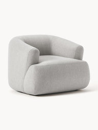 Wolke Tekli Koltuk - Oval Tasarım - İnce El İşçiliği-Berjer-Innature Home-Bukle - Açık Bej-NowShopFun