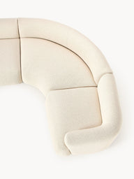 Wolke Yumuşak Oturumlu Modüler Köşe ( 6-7 Kişilik) Bukle - Tedy Döşemeli-Köşe Koltuk-Innature Home-Açık Gri-NowShopFun