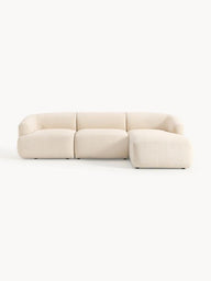 Wolke Yumuşak Oturumlu Modüler Köşe, Bukle (3-4 Kişilik)-Köşe Koltuk-Innature Home-Sağ Köşe-Bej-NowShopFun
