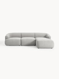 Wolke Yumuşak Oturumlu Modüler Köşe, Bukle (3-4 Kişilik)-Köşe Koltuk-Innature Home-Sağ Köşe-Gri-NowShopFun