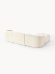 Wolke Yumuşak Oturumlu Modüler Köşe, Bukle (3-4 Kişilik)-Köşe Koltuk-Innature Home-Sağ Köşe-Bej-NowShopFun