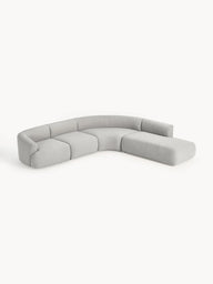 Wolke Yumuşak Oturumlu Modüler Köşe, Bukle-Tedy, 4 - 5 Kişilik-Köşe Koltuk-Innature Home-Bukle -Açık Bej-Sağ-NowShopFun