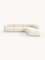 Wolke Yumuşak Oturumlu Modüler Köşe, Bukle-Tedy, 4 - 5 Kişilik-Köşe Koltuk-Innature Home-Bukle -Açık Bej-Sağ-NowShopFun
