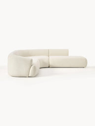 Wolke Yumuşak Oturumlu Modüler Köşe, Bukle-Tedy, 4 - 5 Kişilik-Köşe Koltuk-Innature Home-Bukle -Açık Bej-Sağ-NowShopFun