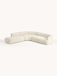 Wolke Yumuşak Oturumlu Modüler Köşe, Bukle-Tedy, 4 - 5 Kişilik-Köşe Koltuk-Innature Home-Bukle -Açık Bej-Sağ-NowShopFun