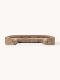 Wolke Yumuşak Oturumlu Modüler Köşe, Dokulu Kadife, 6-7 Kişilik-Köşe Koltuk-Innature Home-Dokulu Kadife - Kırık Beyaz-NowShopFun