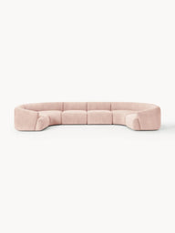 Wolke Yumuşak Oturumlu Modüler Köşe, Dokulu Kadife, 6-7 Kişilik-Köşe Koltuk-Innature Home-Dokulu Kadife - Kırık Beyaz-NowShopFun