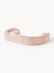 Wolke Yumuşak Oturumlu Modüler Köşe, Dokulu Kadife, 6-7 Kişilik-Köşe Koltuk-Innature Home-Dokulu Kadife - Kırık Beyaz-NowShopFun