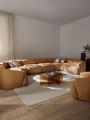 Wolke Yumuşak Oturumlu Modüler Köşe Kanepe, Bukle- Tedy Kumaş, 6-7 Kişilik