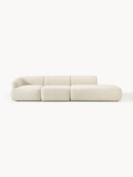 Wolke Yumuşak Oturumlu Modüler Köşe Kanepe, Bukle,Tedy, 3-4 Kişilik-Köşe Koltuk-Innature Home-Bukle - Açık Bej-Sağ-NowShopFun