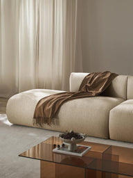 Wolke Yumuşak Oturumlu Modüler Köşe Kanepe, Bukle,Tedy, 3-4 Kişilik-Köşe Koltuk-Innature Home-Bukle - Açık Bej-Sağ-NowShopFun