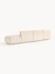 Wolke Yumuşak Oturumlu Modüler Köşe Kanepe, Bukle,Tedy, 3-4 Kişilik-Köşe Koltuk-Innature Home-Bukle - Açık Bej-Sağ-NowShopFun