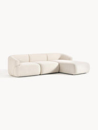 Wolke Yumuşak Oturumlu Modüler Köşe, Keten (3-4 Kişilik)-Köşe Koltuk-Innature Home-Sağ Köşe-Bej-NowShopFun