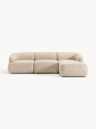 Wolke Yumuşak Oturumlu Modüler Köşe, Keten (3-4 Kişilik)-Köşe Koltuk-Innature Home-Sağ Köşe-Bej-NowShopFun
