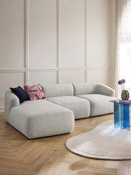 Wolke Yumuşak Oturumlu Modüler Köşe, Keten (3-4 Kişilik)-Köşe Koltuk-Innature Home-Sağ Köşe-Bej-NowShopFun