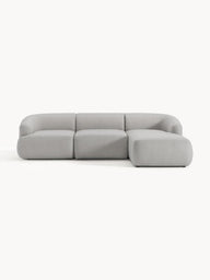 Wolke Yumuşak Oturumlu Modüler Köşe, Keten (3-4 Kişilik)-Köşe Koltuk-Innature Home-Sağ Köşe-Gri-NowShopFun