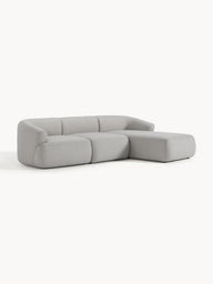 Wolke Yumuşak Oturumlu Modüler Köşe, Keten (3-4 Kişilik)-Köşe Koltuk-Innature Home-Sağ Köşe-Bej-NowShopFun