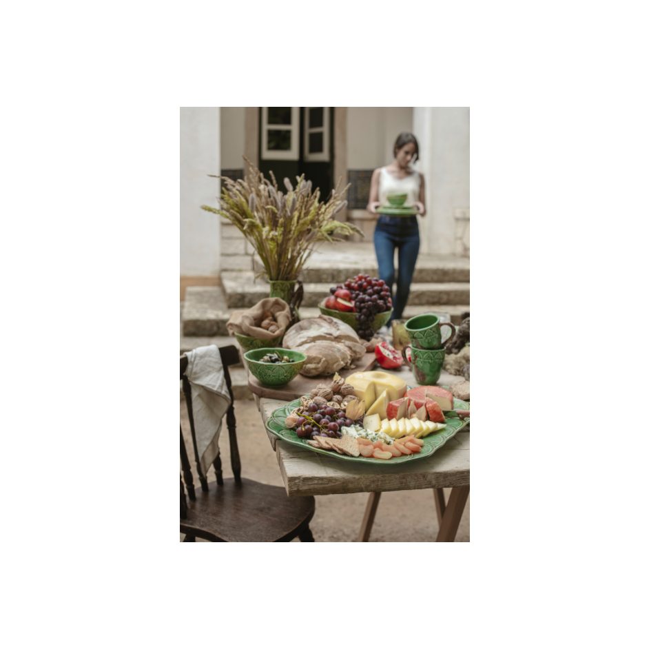 Woods Yeşil Seramik Servis Kasesi