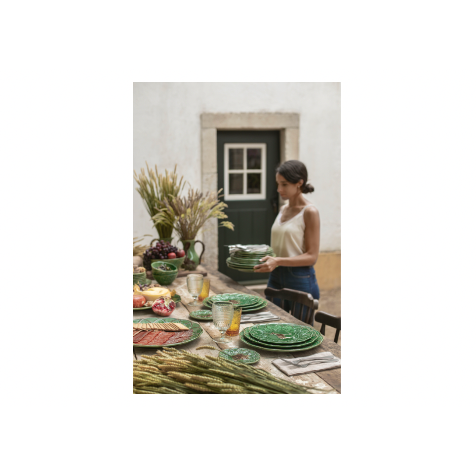 Woods Yeşil Seramik Tabak