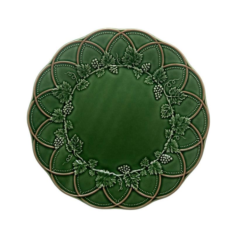 Woods Yeşil Seramik Tabak