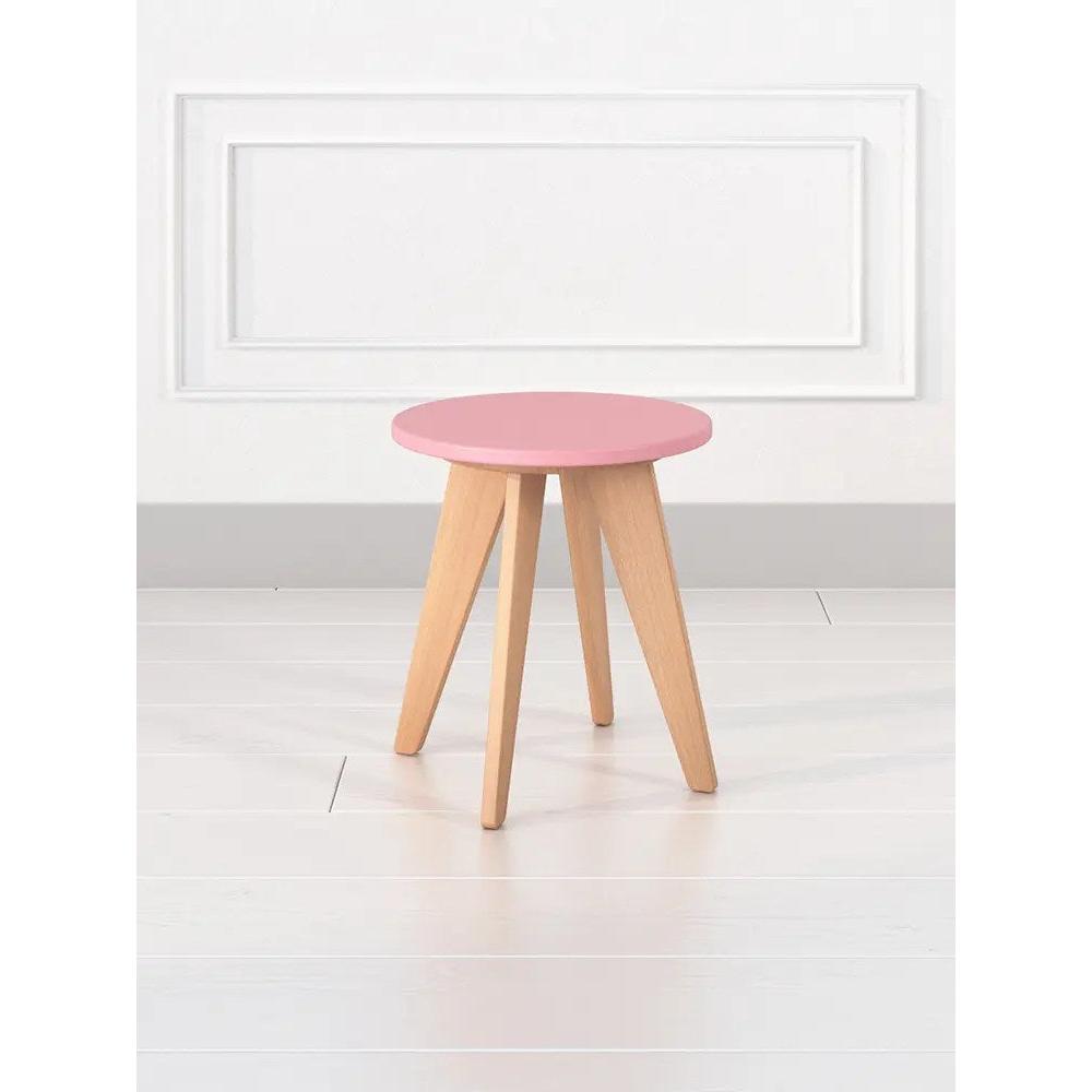 Woody Pembe Çocuk Taburesi