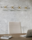 World Clock Duvar Saati