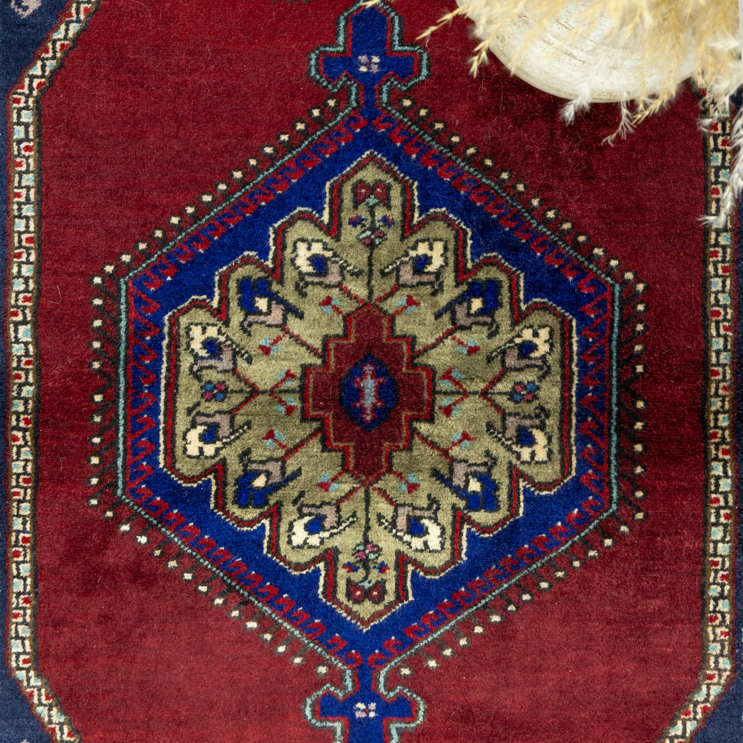 Yahyalı El Dokuma Yün Halı 103x223 Cm