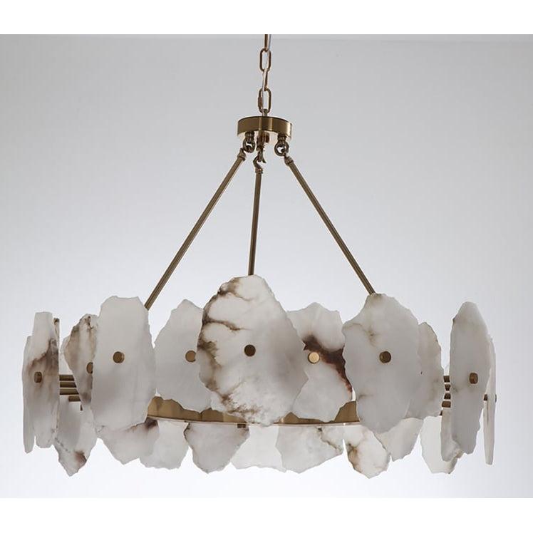 Yaprak Model Mermer Avize Aydınlatma