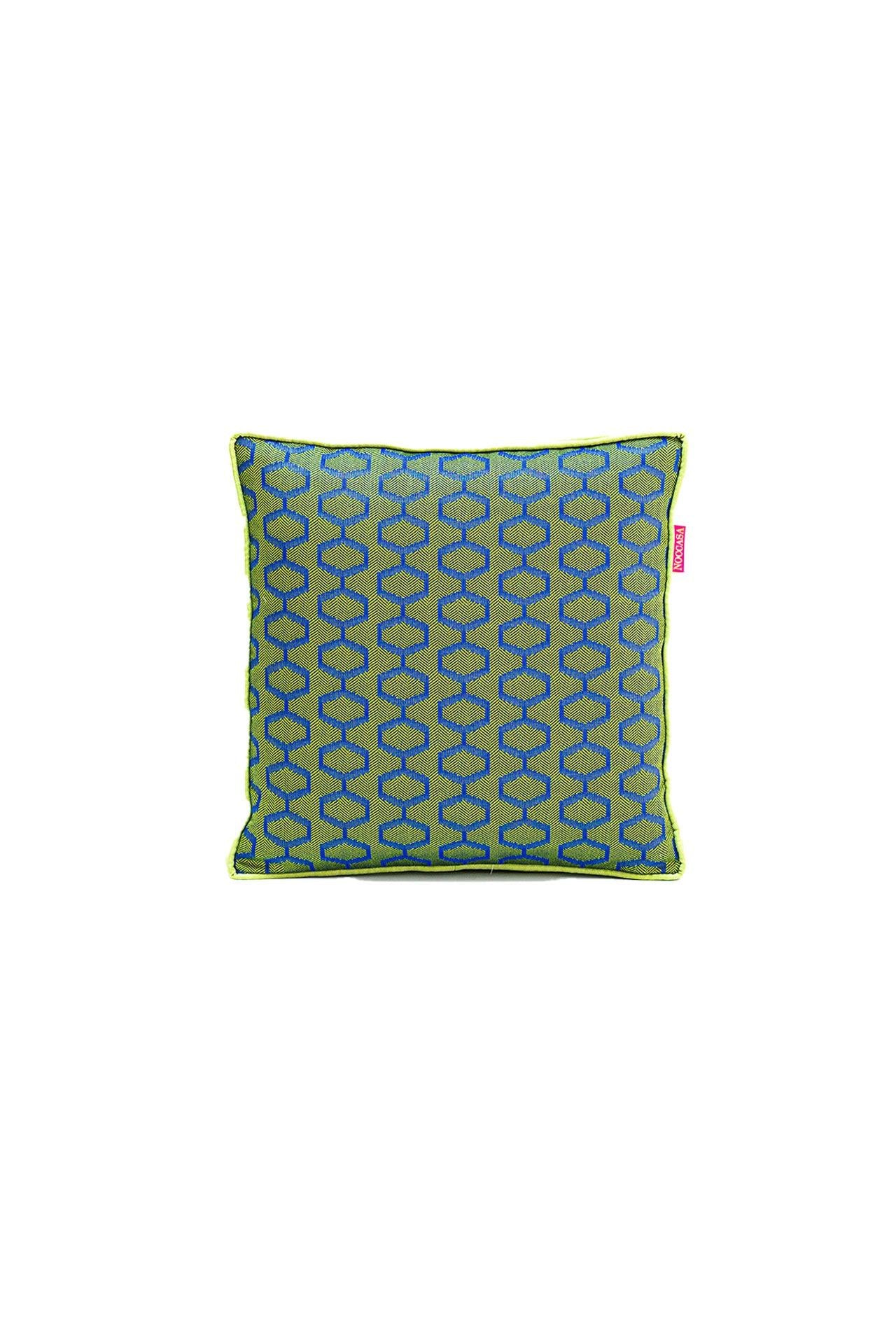 Yeşil Geometrik Desen Outdoor Kırlent